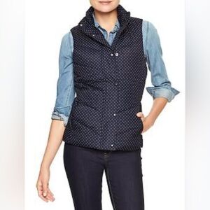 NWOT GAP Warmest Vest Marine Blue Dot | Medium